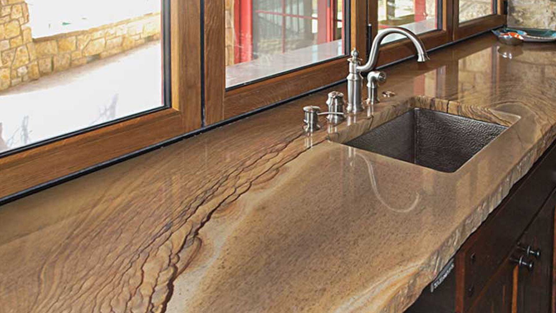 Metallic Epoxy Resin Countertops - Bespoke, seamless countertops with a luxurious metallic finish, perfect for kitchens, bars, and reception areas.